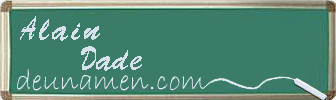 Alain Dade Visitenkarte